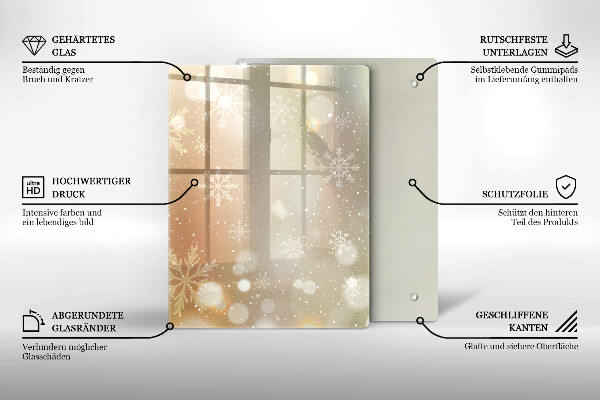 Cubre encimera Copos de nieve