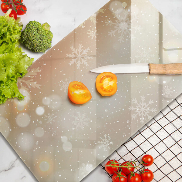 Cubre encimera Copos de nieve