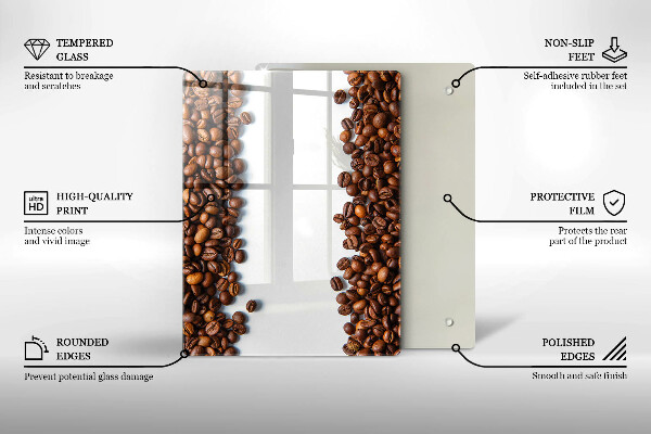 Cubre encimera Granos de café