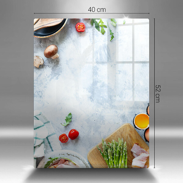 Cubre encimera Ingredientes en la cocina