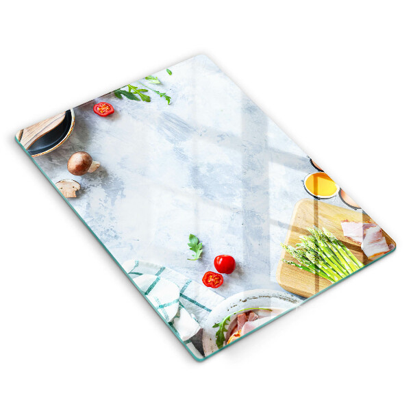 Cubre encimera Ingredientes en la cocina