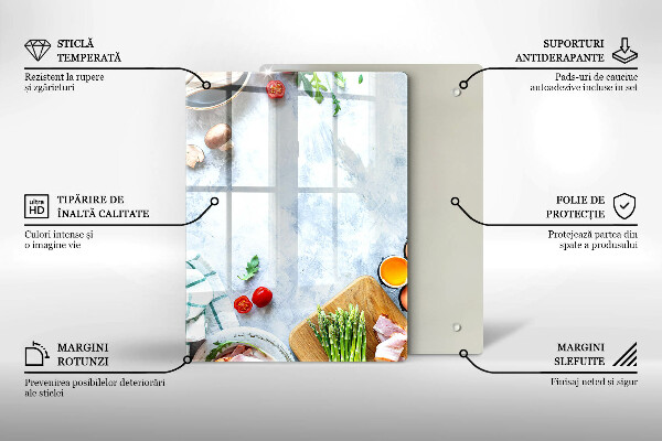 Cubre encimera Ingredientes en la cocina