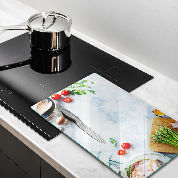 Cubre encimera Ingredientes en la cocina