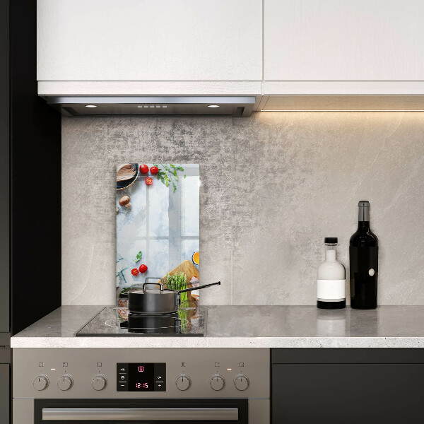 Cubre encimera Ingredientes en la cocina