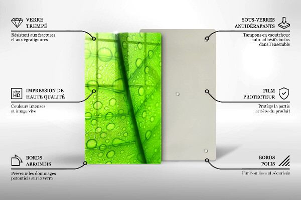 Cubre encimera Primer plano de una hoja