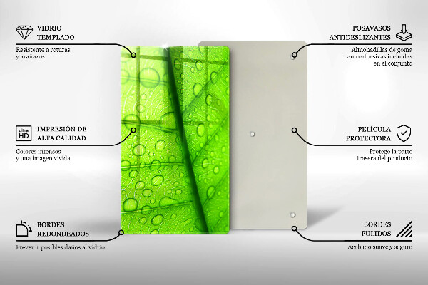 Cubre encimera Primer plano de una hoja