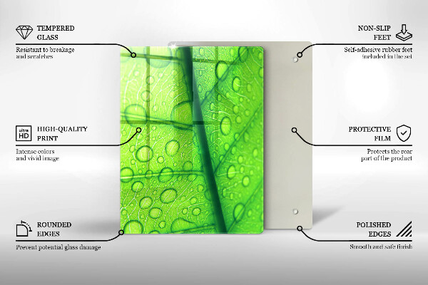 Cubre encimera Primer plano de una hoja