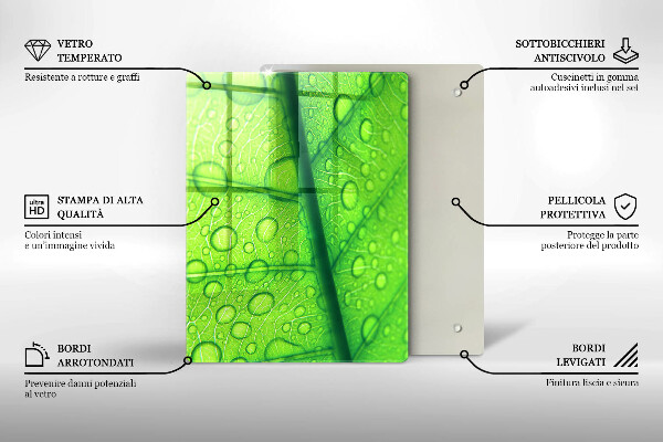 Cubre encimera Primer plano de una hoja