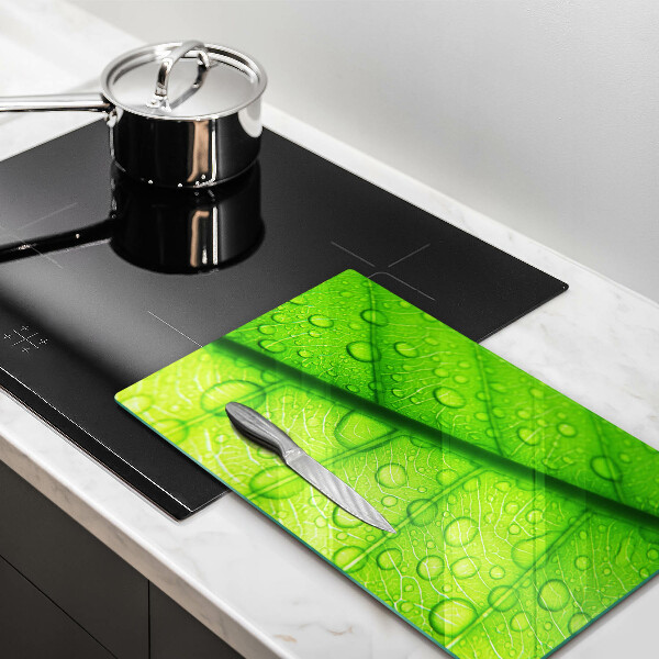 Cubre encimera Primer plano de una hoja