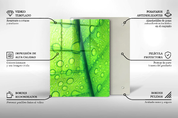 Cubre encimera Primer plano de una hoja