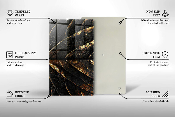 Cubre encimera Hoja de oro