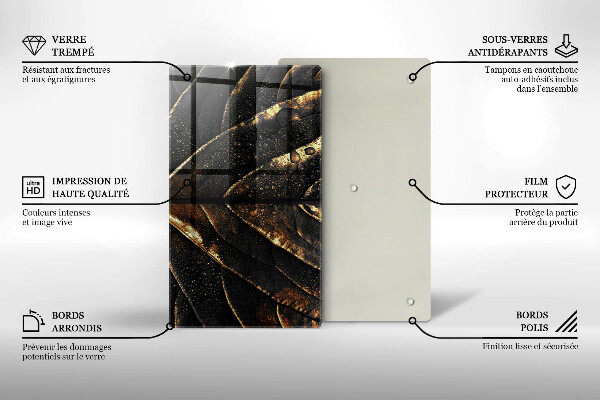 Cubre encimera Hoja de oro