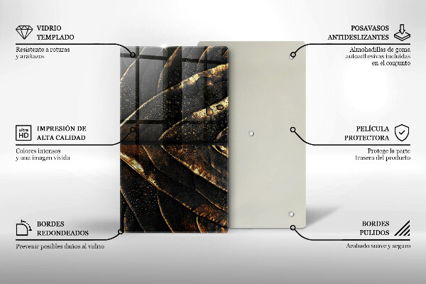 Cubre encimera Hoja de oro