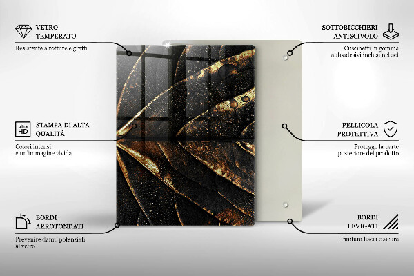 Cubre encimera Hoja de oro