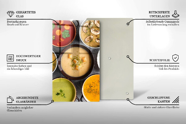 Cubre encimera Sopas coloridas