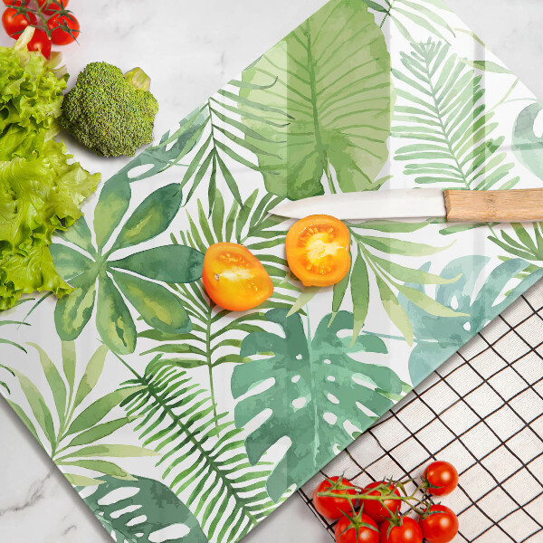 Cubre encimera Hojas boho acuarela