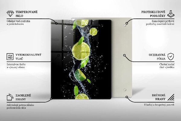 Cubre encimera Limas jugosas en agua