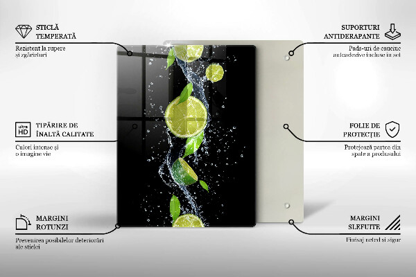 Cubre encimera Limas jugosas en agua