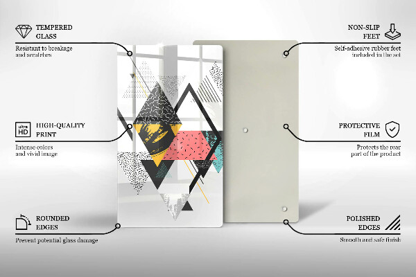 Cubre encimera Triángulos abstractos