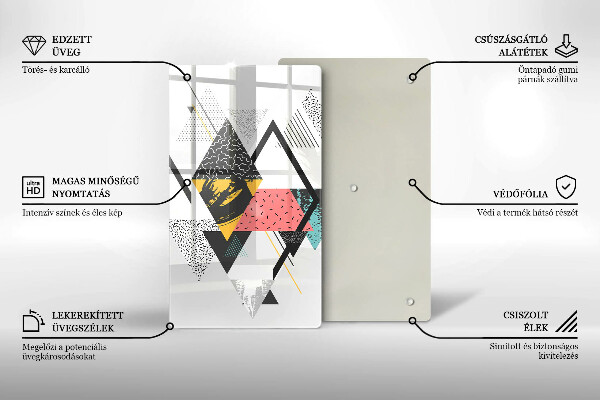 Cubre encimera Triángulos abstractos