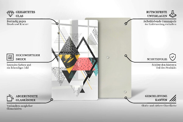 Cubre encimera Triángulos abstractos