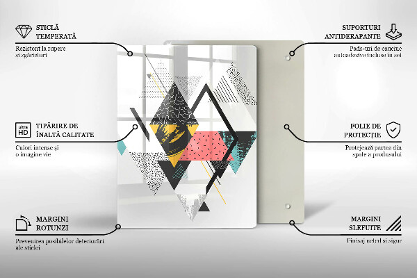 Cubre encimera Triángulos abstractos