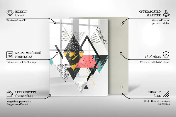 Cubre encimera Triángulos abstractos