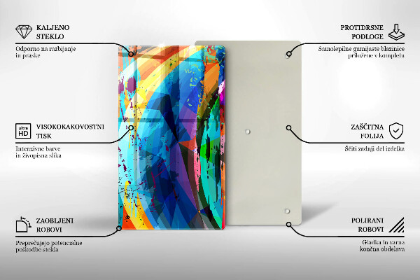 Cubre encimera Manchas de pintura coloridas