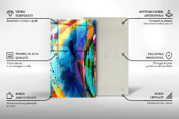 Cubre encimera Manchas de pintura coloridas