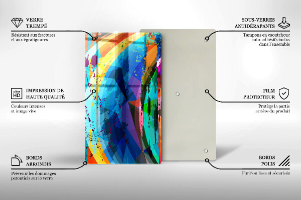 Cubre encimera Manchas de pintura coloridas
