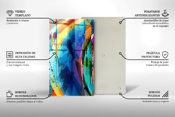 Cubre encimera Manchas de pintura coloridas