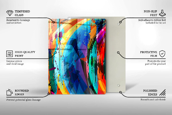 Cubre encimera Manchas de pintura coloridas