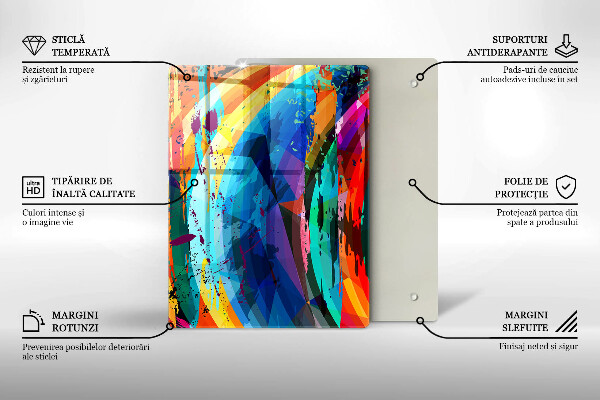 Cubre encimera Manchas de pintura coloridas