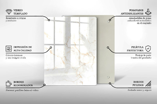 Cubre encimera Piedra de mármol elegante