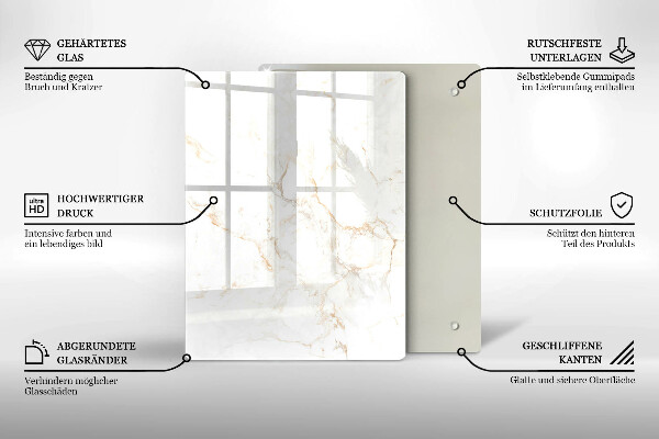 Cubre encimera Piedra de mármol elegante