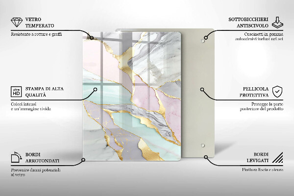 Cubre encimera Mármol pastel