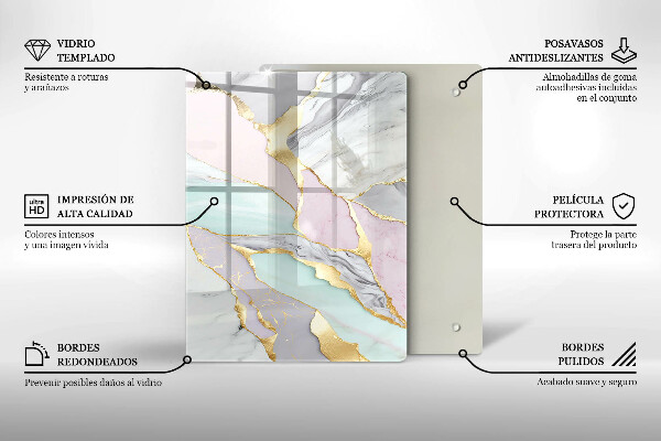 Cubre encimera Mármol pastel