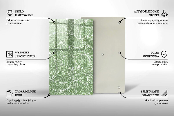 Cubre encimera Hojas lineales