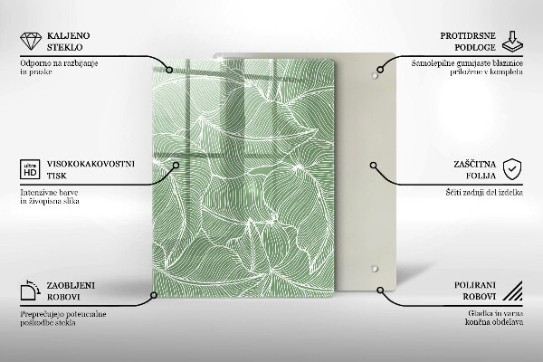 Cubre encimera Hojas lineales