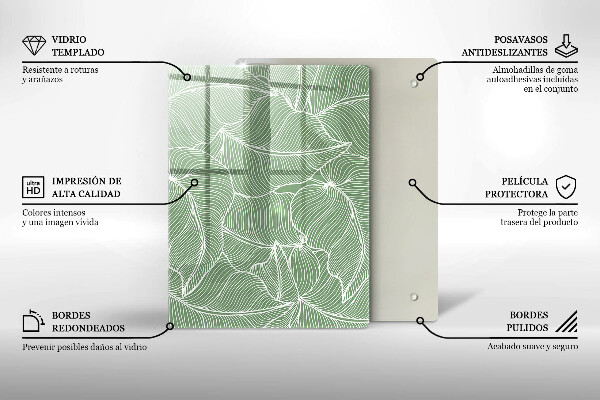 Cubre encimera Hojas lineales