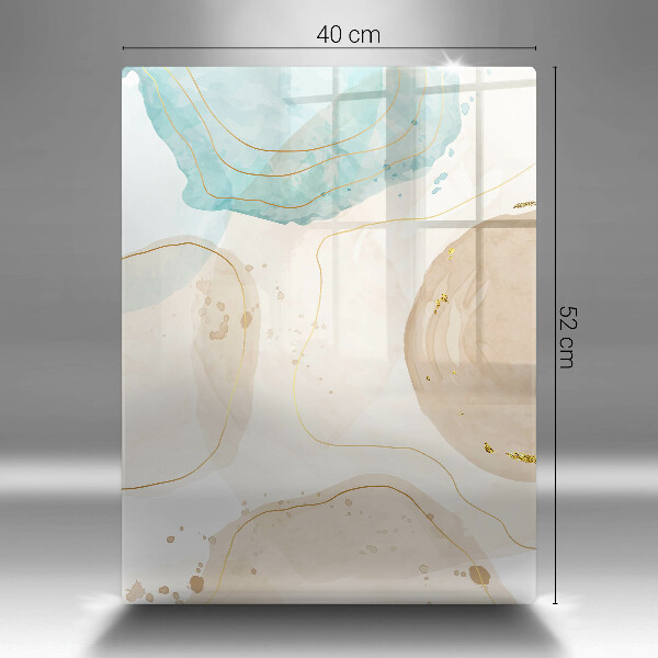 Cubre encimera Manchas boho y oro.