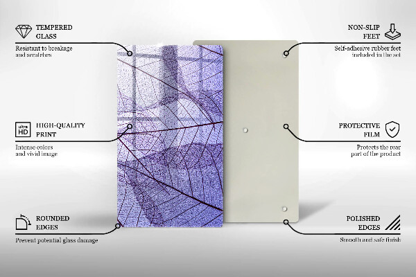 Cubre encimera Hojas con venas