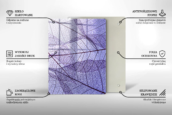 Cubre encimera Hojas con venas