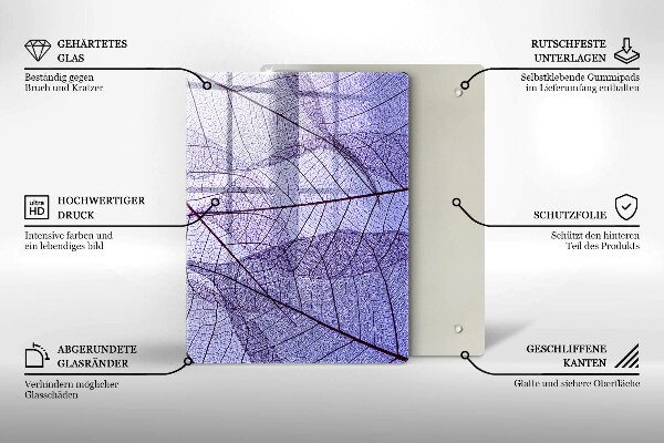 Cubre encimera Hojas con venas