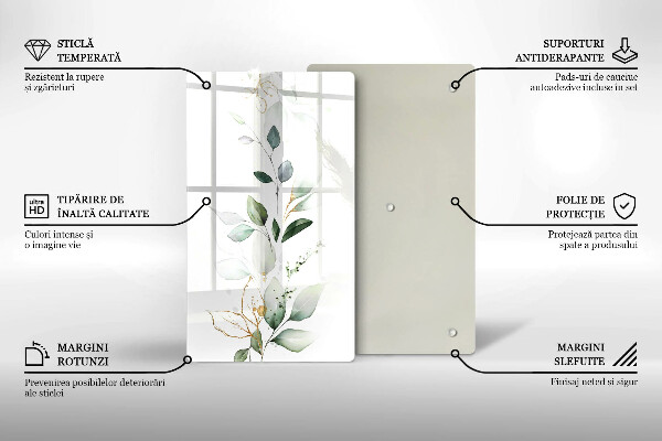 Cubre encimera Hojas de acuarela