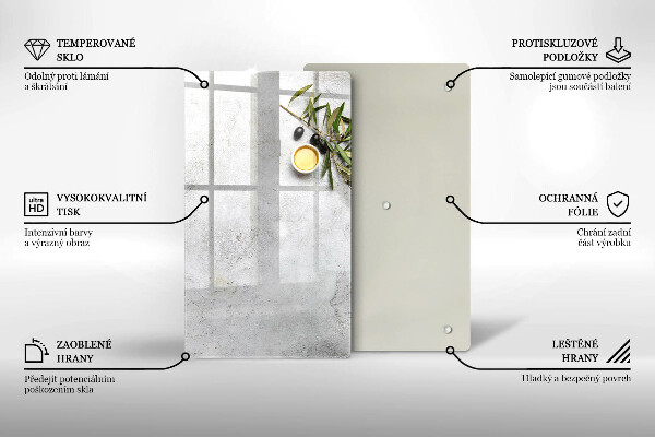 Cubre encimera Aceitunas sobre hormigón