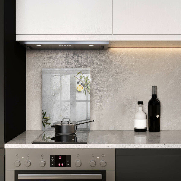 Cubre encimera Aceitunas sobre hormigón