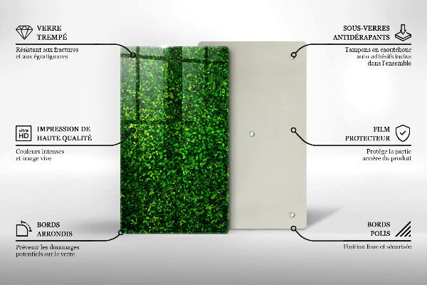 Cubre encimera Planta con hojas pequeñas.