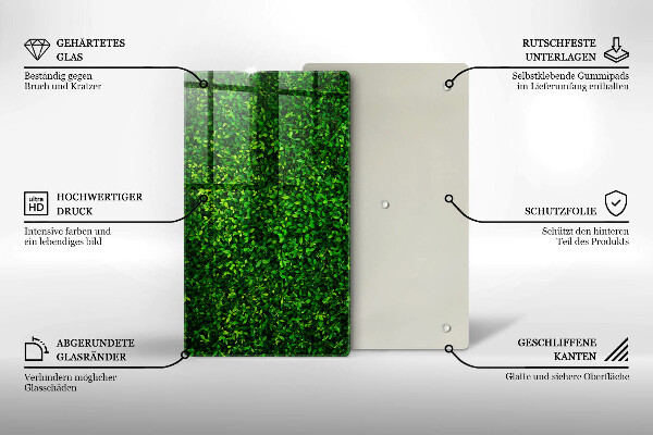Cubre encimera Planta con hojas pequeñas.