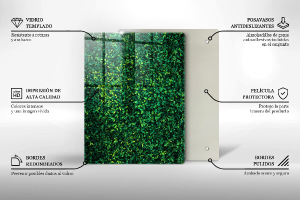 Cubre encimera Planta con hojas pequeñas.